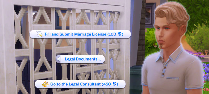 submit marriage license sims 4